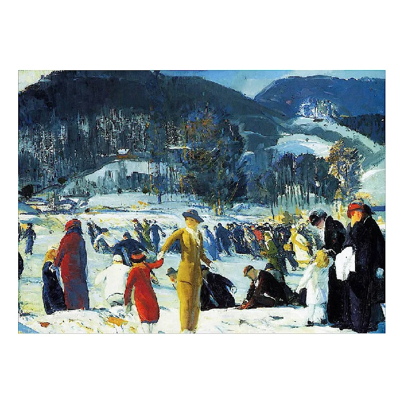 Christmas Holiday Excitement George Bellows 'Love of Winter' Boxed Holiday Cards