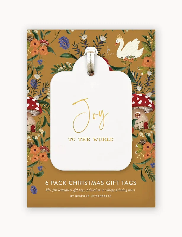 Christmas Shopping Christmas Gift Tags 6 pack "Joy To The World"