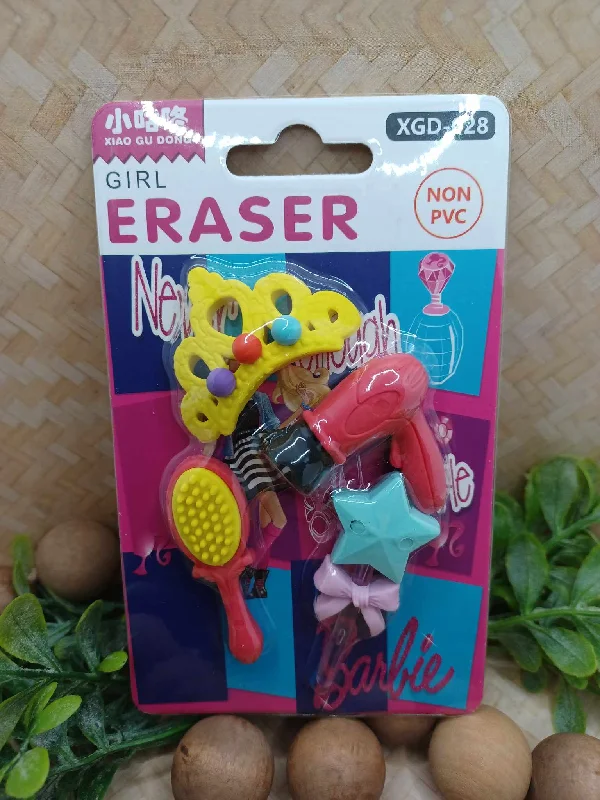 Christmas Market Girls Eraser Set