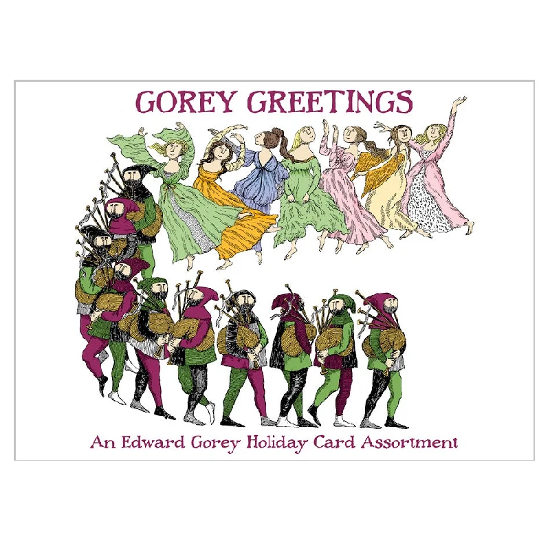 Christmas Tree Decorations Gorey Greetings Boxed Holiday Cards