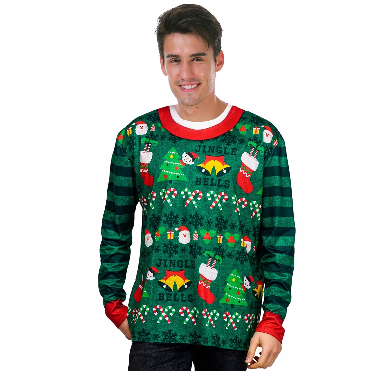 Christmas Cinnamon Rolls Green Christmas Sweater Top