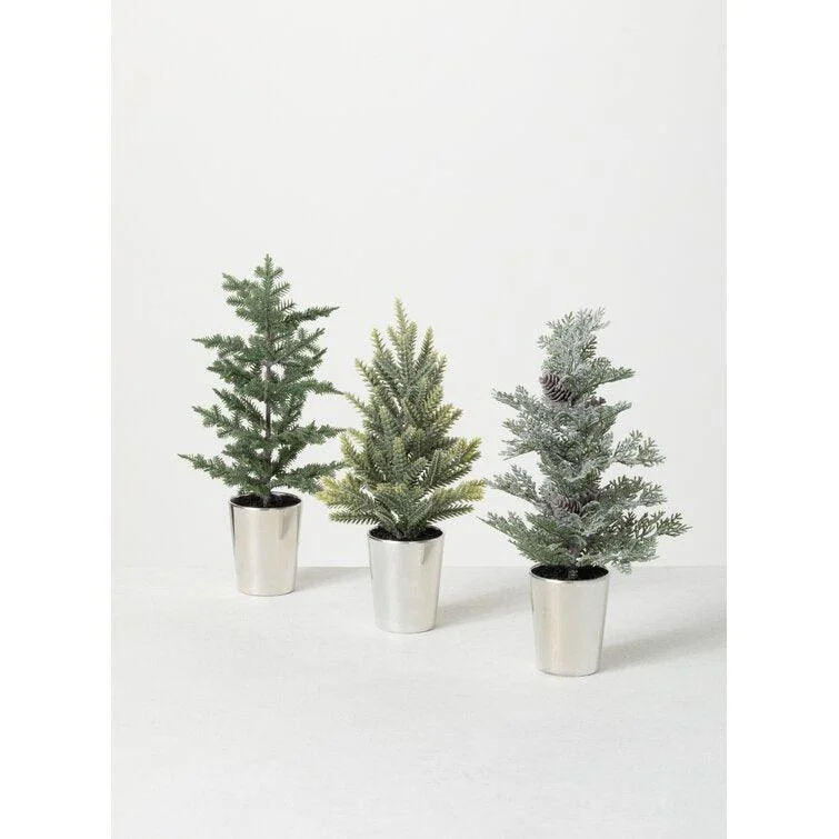 Holiday Cheer Green Pine Cashmere Christmas Tree and Pinecones