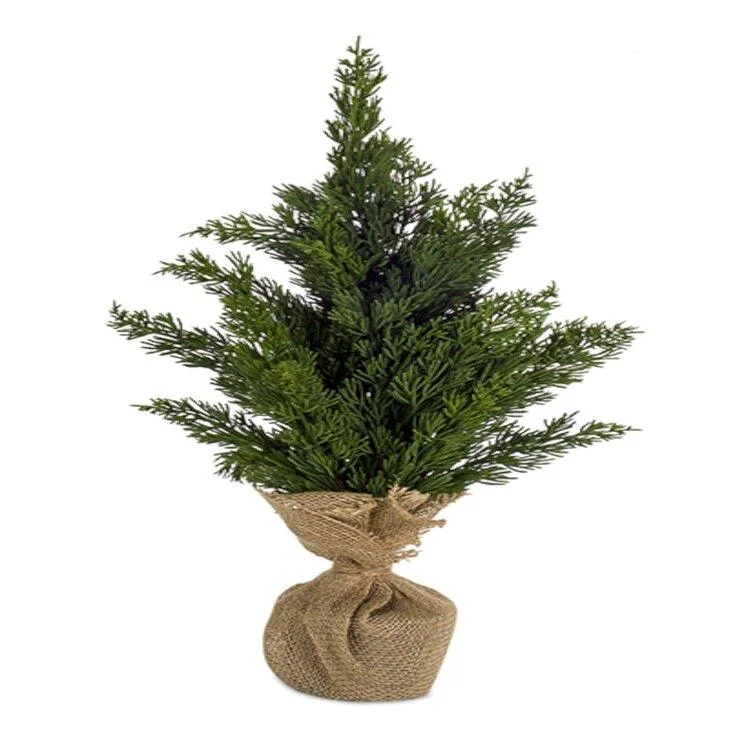 Christmas Garland Lights Green Pine Christmas Tree (Set of 2)