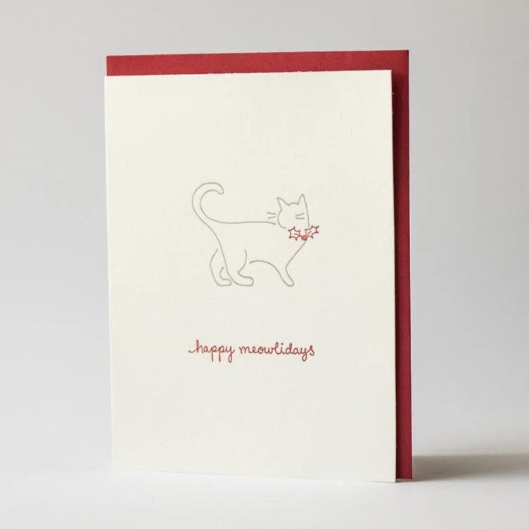 Christmas Star Happy Meowlidays Holiday Cards