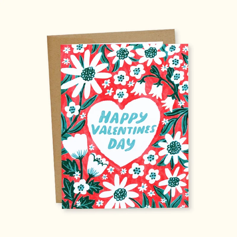 Christmas Cinnamon Rolls Happy Valentine's Day Greeting Card