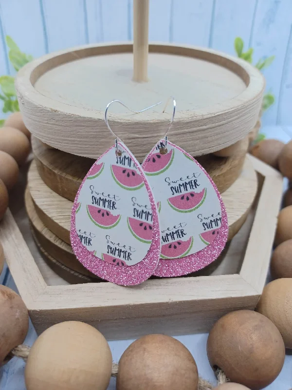 Christmas Stocking Fillers Hello Summer Watermelon Double Layered Earring