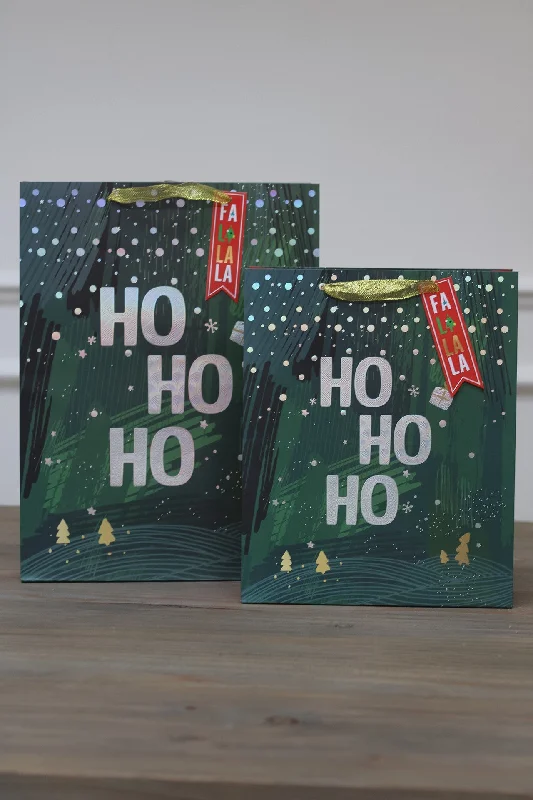 Christmas Caroling Ho Ho Ho Festive Gift Bag