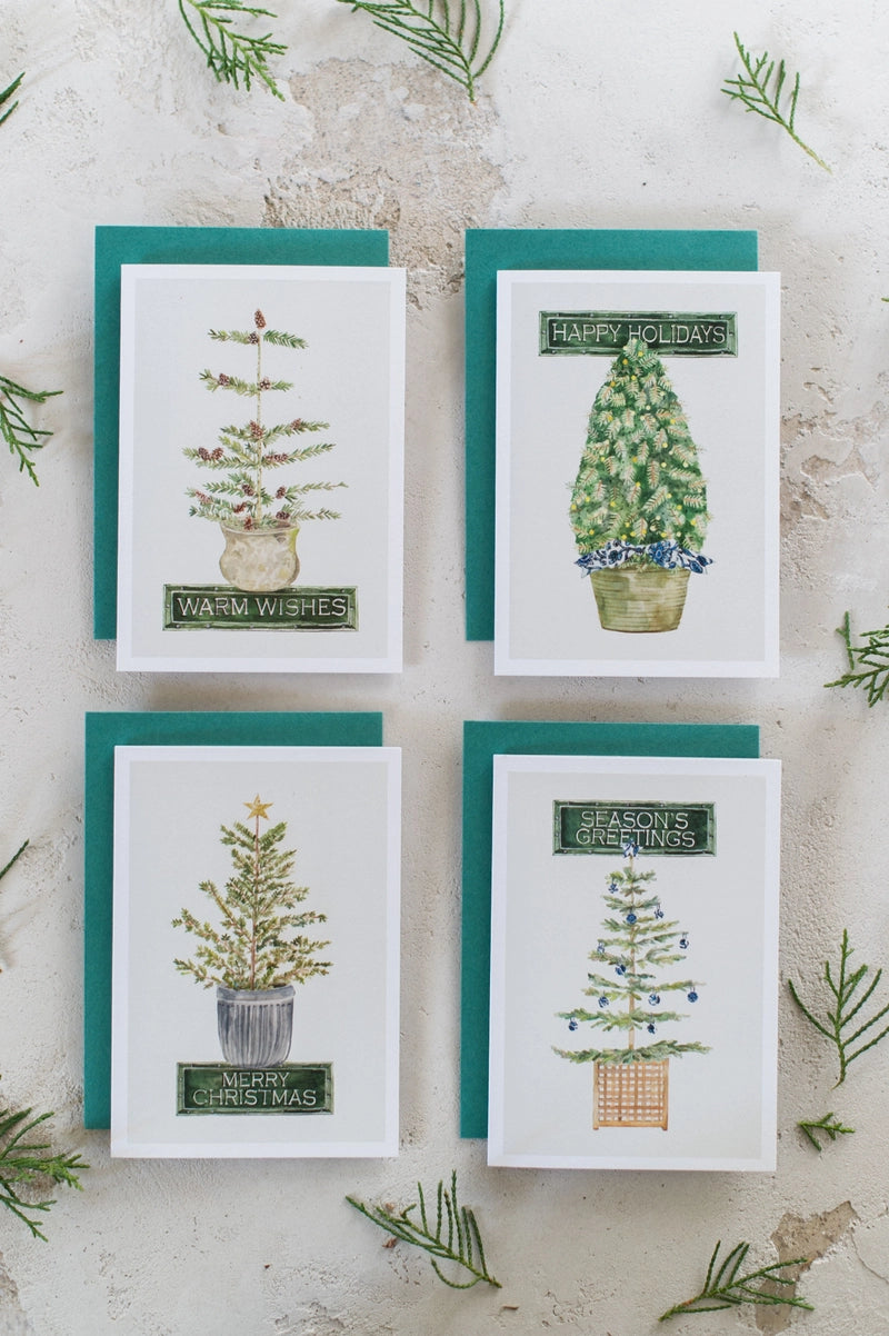 Christmas Music Holiday Tree Variety Box Set of 8