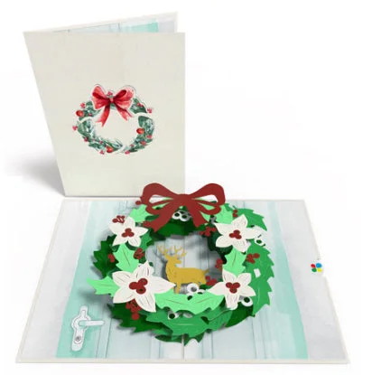 Holiday Treats Holiday Wreath Pop-Up Card