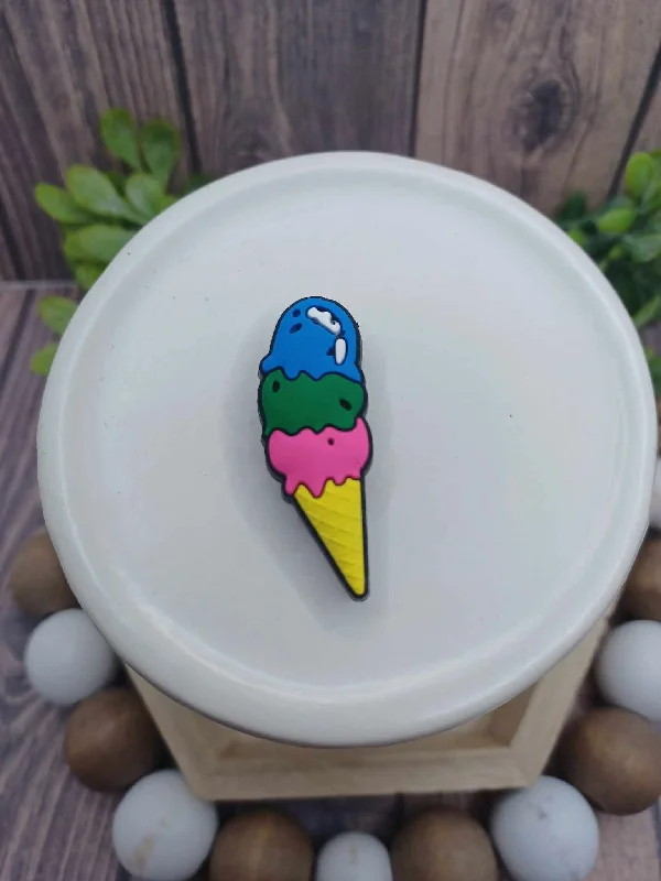 Christmas Star Ice Cream Cone Shoe Charm Accessory