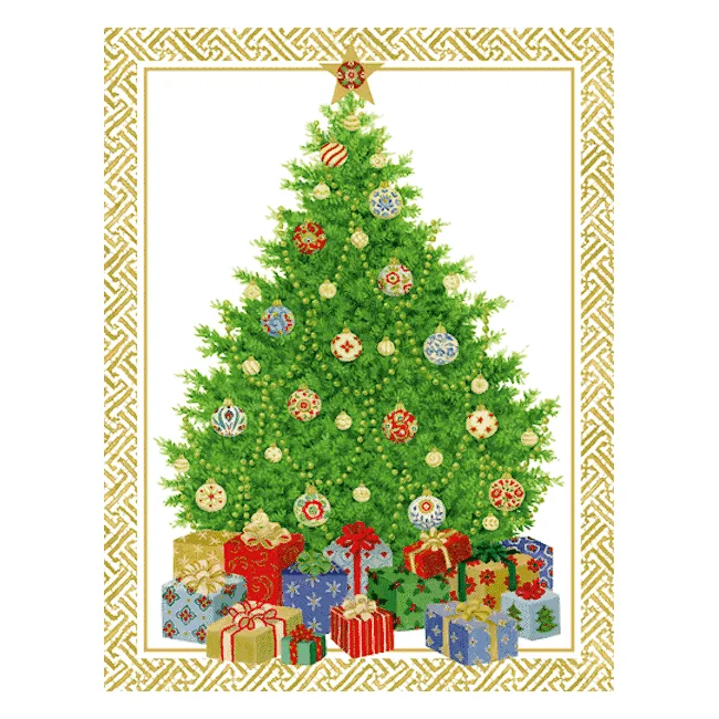 Christmas Wreath Janine Moore Christmas Tree Boxed Holiday Notecards