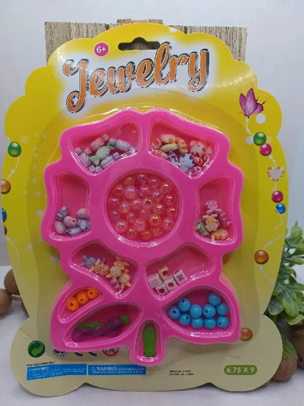 Christmas Morning Jewelry Making Kit - Comes with Beads & String - Set 1