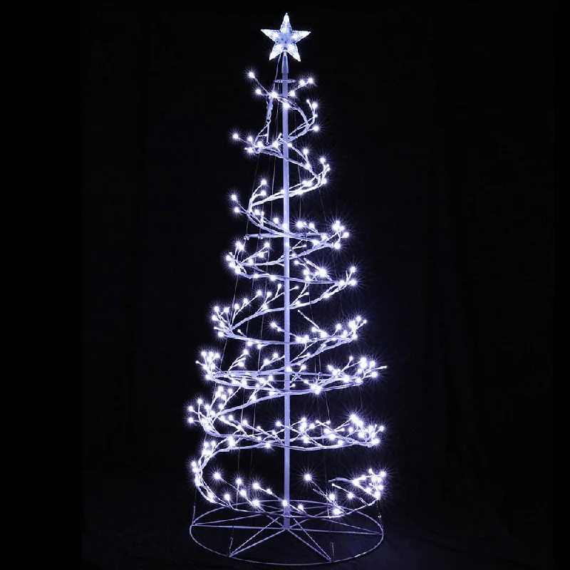 Christmas Toy Drive 6ft 1.8m 320 LED Christmas Tree Xmas Cold White Lights Optic Fibre Christmas Toy Drive 6ft 1.8m 320 LED Christmas Tree Xmas Cold White Lights Optic Fibre