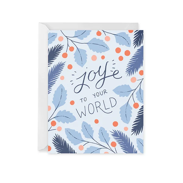 Christmas Magic Joy to Your World Holiday Card