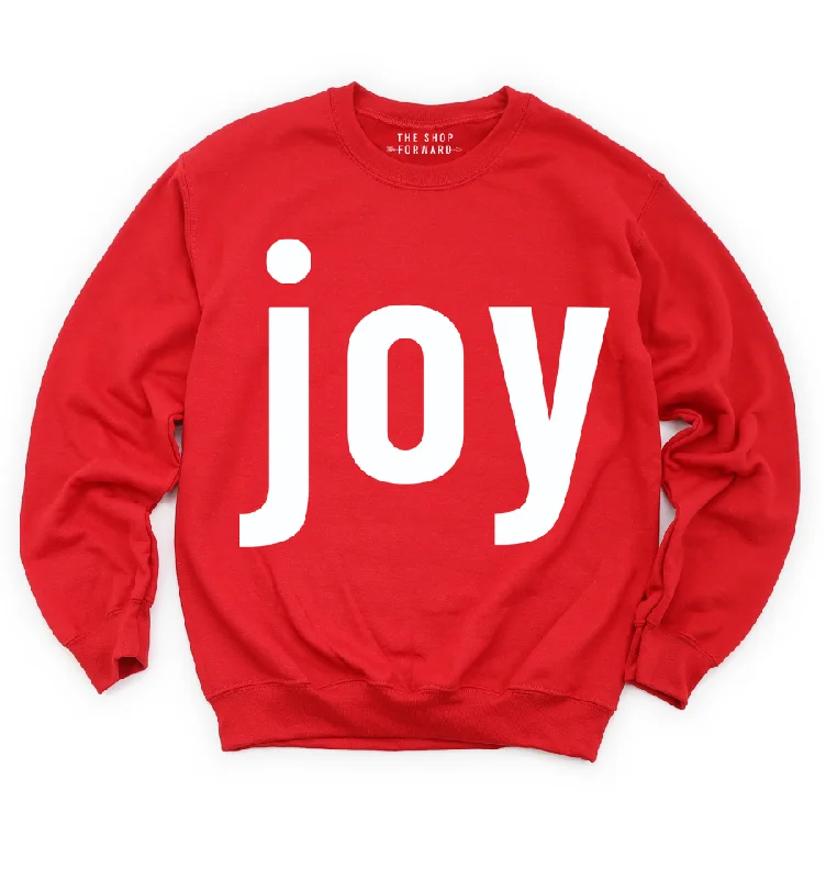 Christmas Bells 'JOY' Unisex Pullover - RED
