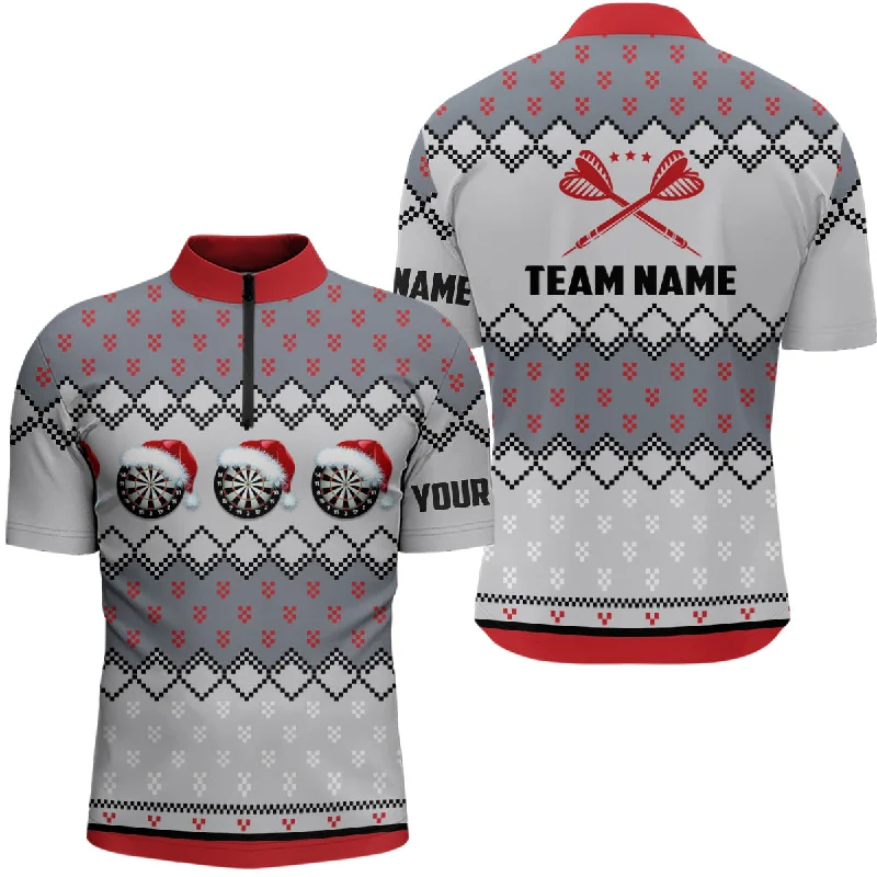 Personalized Darts Christmas Santa Quarter-zip Shirt Custom Dart Shirt For Men Dart Jersey LDT0741 Personalized Darts Christmas Santa Quarter-zip Shirt Custom Dart Shirt For Men Dart Jersey LDT0741