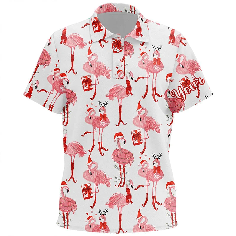 Tropical Winter Watercolor Flamingos Kids Golf Polo Shirt Unisex Christmas Golf Shirts For Kid LDT0758 Tropical Winter Watercolor Flamingos Kids Golf Polo Shirt Unisex Christmas Golf Shirts For Kid LDT0758