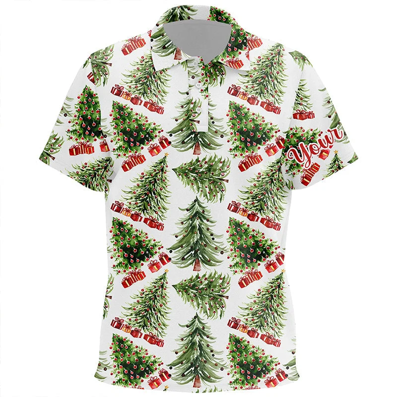 Watercolor Christmas Trees And Gifts Unisex Kids Golf Polo Shirt Winter Golf Shirts For Kid LDT0759 Watercolor Christmas Trees And Gifts Unisex Kids Golf Polo Shirt Winter Golf Shirts For Kid LDT0759