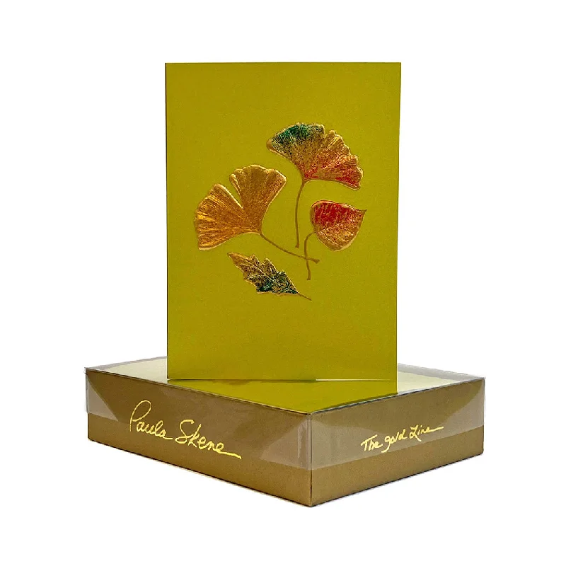 Christmas Candles Leaf Medley Note Cards, Set of 6