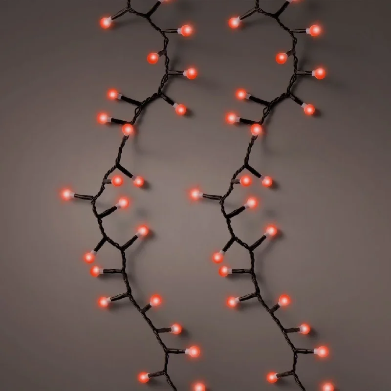 Christmas Snow Angels Christmas Lights LED Cherry Red 350 Bulbs