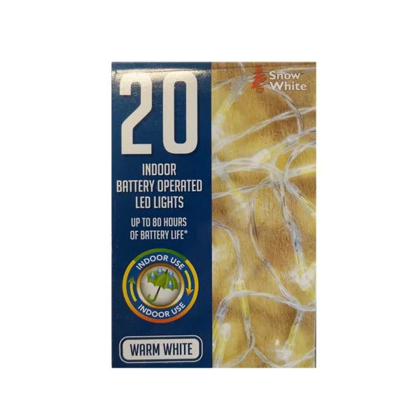 Christmas Cinnamon Rolls Led Light Chain 20 Warm White B/o
