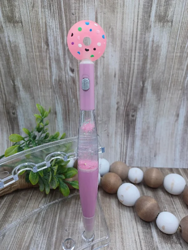 Christmas Stocking Stuffers Light Up Pink Donut Pen