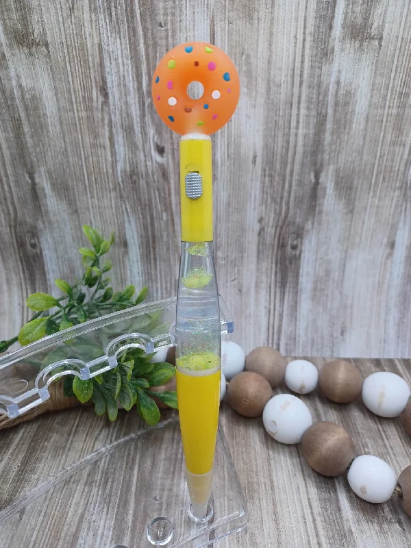 Holiday Fun Light Up Yellow Donut Pen