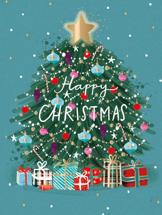 Christmas Baking Ideas Christmas Tree Christmas Cards Pack | Set of 8