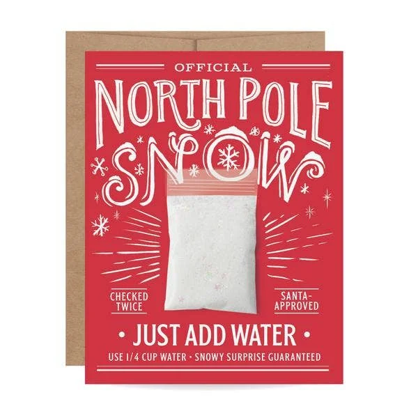 Christmas Candy Canes Mail a Snowball Card
