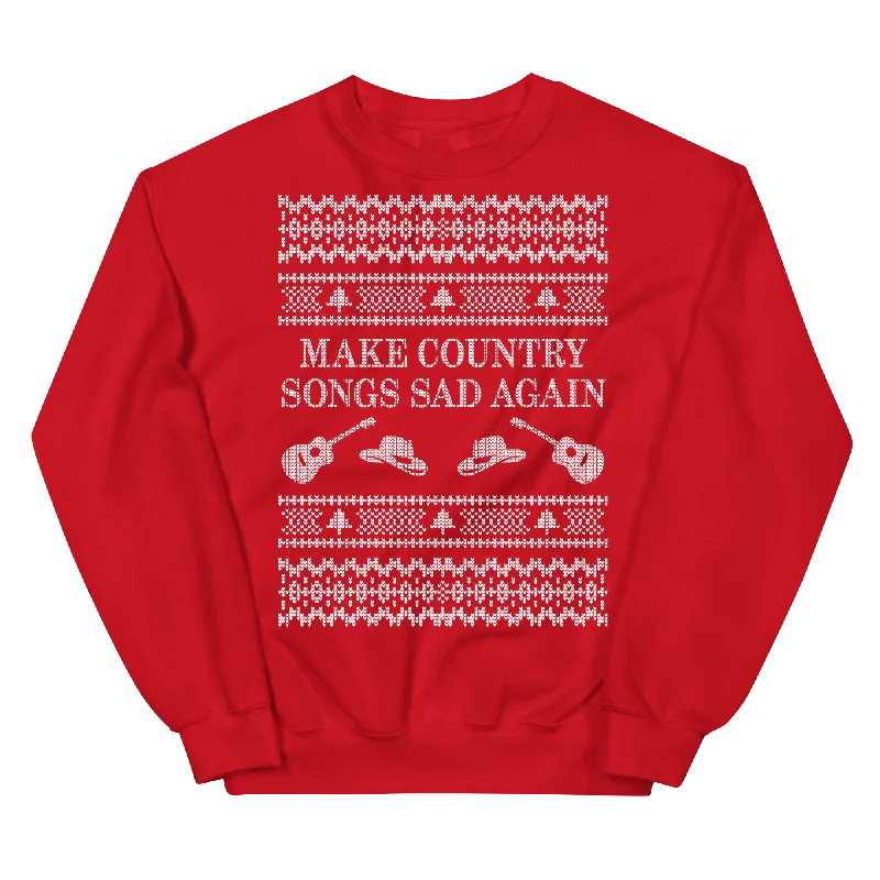 Christmas Tree Toppers Make Country Songs Sad Again Ugly Christmas Sweater