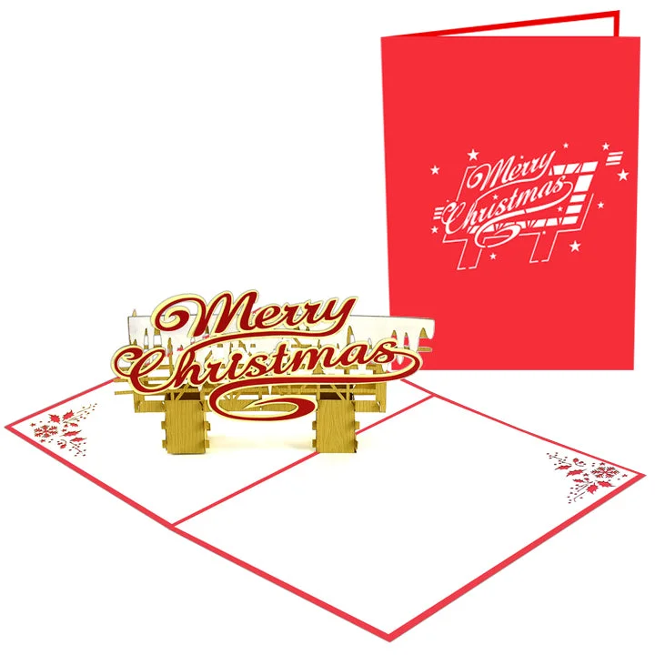 Christmas Night Merry Christmas Pop-Up Card