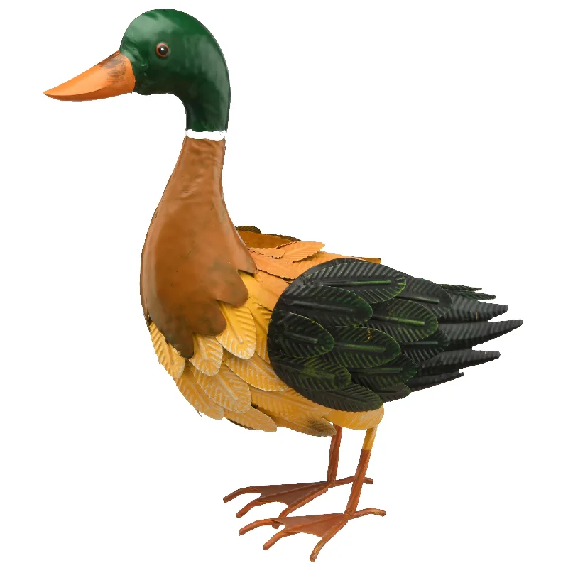 Christmas Gift Wrapping National Tree Company Metal Mallard Duck Fall Decoration, Autumn Collection, 15 in Christmas Gift Wrapping National Tree Company Metal Mallard Duck Fall Decoration, Autumn Collection, 15 in