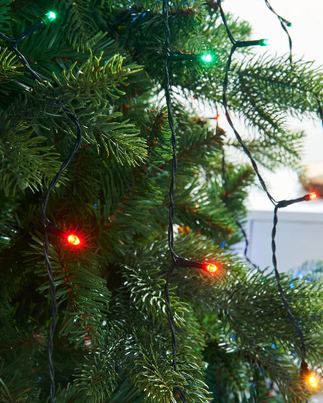 Christmas Garland Lights Multi-Coloured LED Christmas Tree Light String, 2.5 m