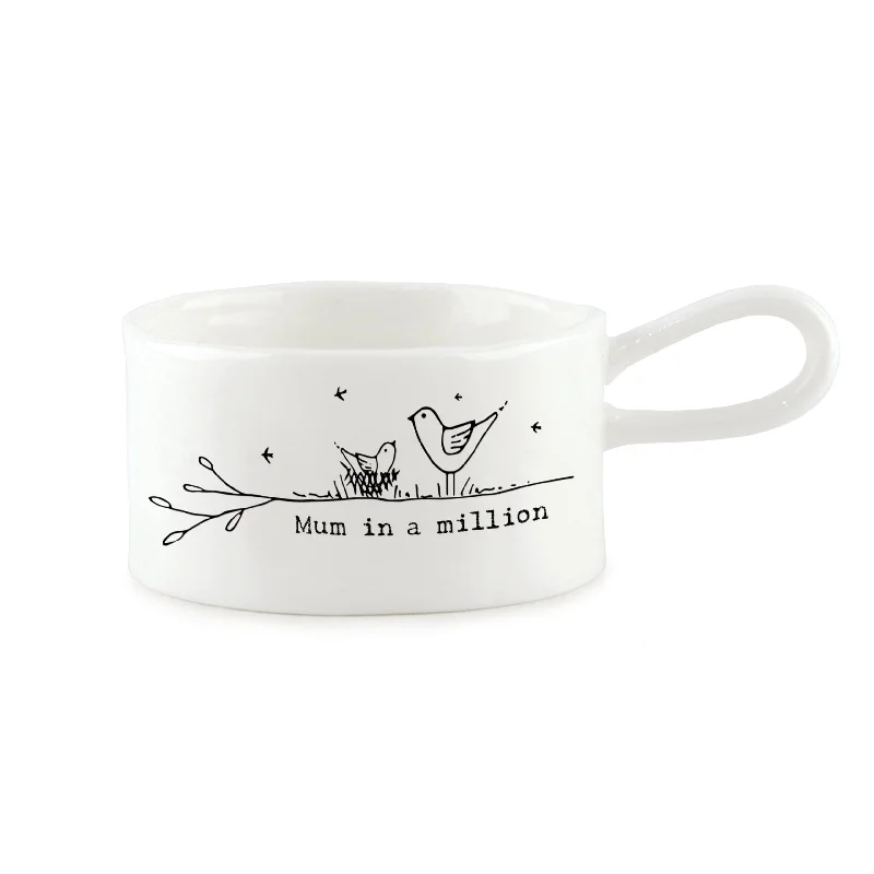 Mum in a Million Porcelain Tea Light Holder