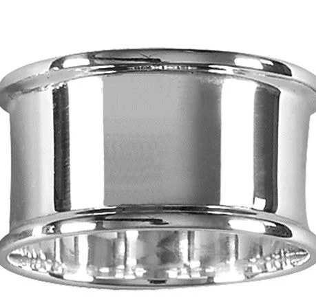 Christmas Fireplace Mantel Napkin Ring Silver Plated ep9134