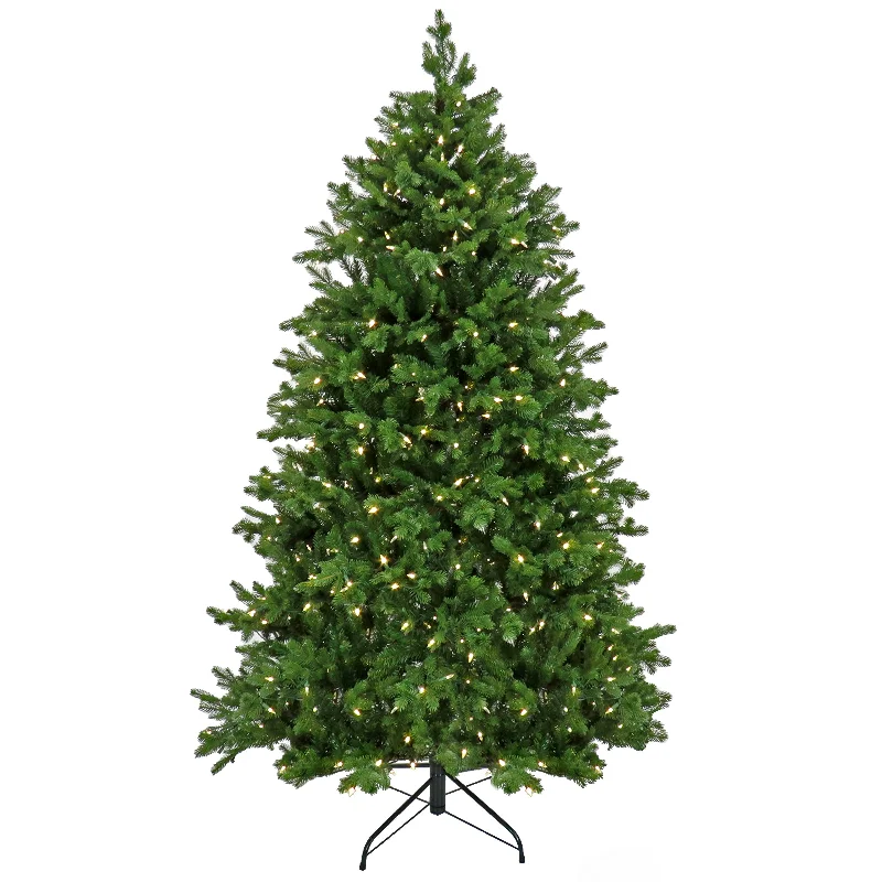 Christmas Home Decor 9ft. Pre-Lit Rockport Hinged Tree with 1200 Warm White LED Lights & Caps+ PowerConnect™ System- UL/CUL- Christmas Home Decor 9ft. Pre-Lit Rockport Hinged Tree with 1200 Warm White LED Lights & Caps+ PowerConnect™ System- UL/CUL-