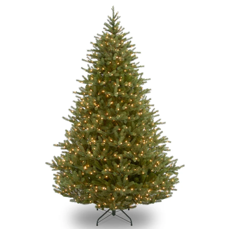 Christmas Gift Exchange 9ft. Pre-Lit Norway Hinged Tree with Clear Lights