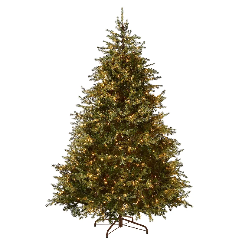 Christmas Frosty Weather 9ft. Pre-Lit Nordic Spruce Medium Tree with Clear Lights