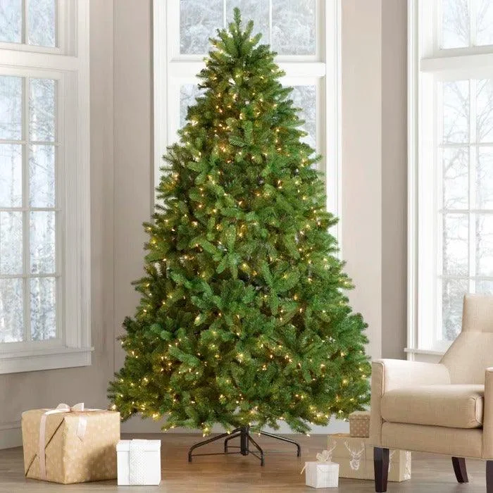 Christmas Beautiful Lights Newberry Spruce 90'' Lighted Artificial Spruce Christmas Tree Christmas Beautiful Lights Newberry Spruce 90'' Lighted Artificial Spruce Christmas Tree