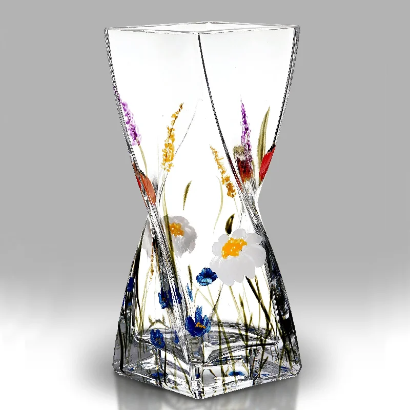 Christmas Snow Globe Nobile Meadow Twist Vase - 20cm