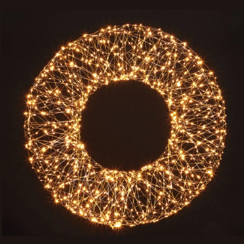 Holiday Treats Noma Micro Wire LED Wreath 75cm