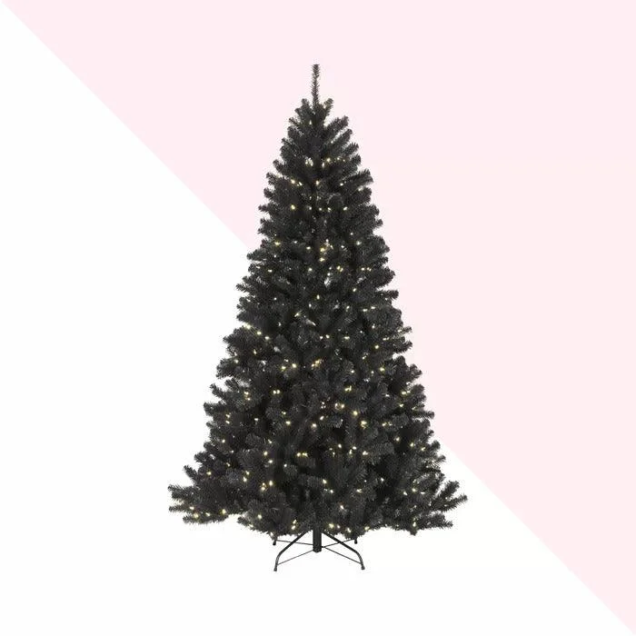 Christmas Jingle Bells North Valley 90'' Lighted Artificial Spruce Christmas Tree