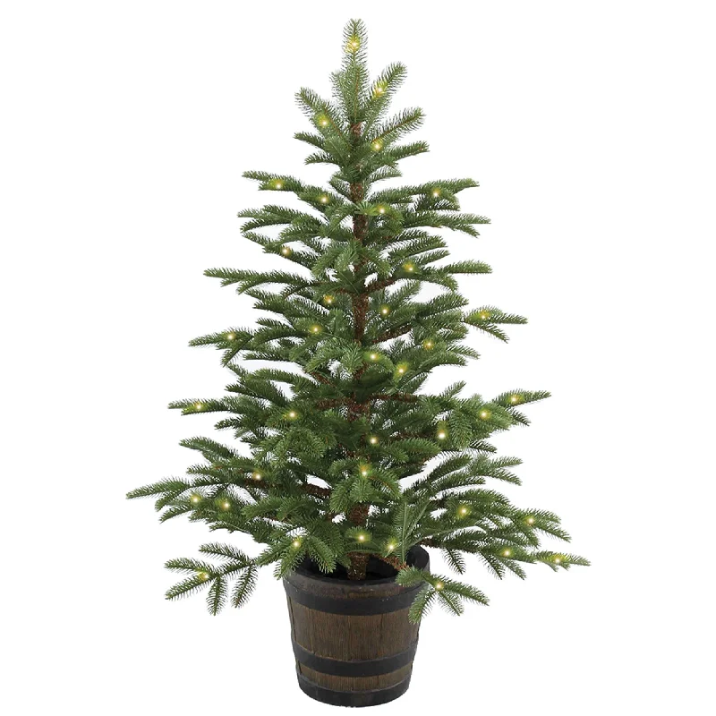 Christmas Holiday Countdown 4 ft. Norwegian Spruce Entrance Tree with Clear Lights