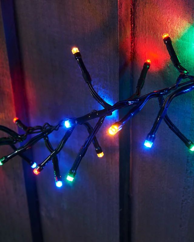 Christmas Santa Hat Outdoor Cluster Multi-Function 900 LED Light String, Multi Colour