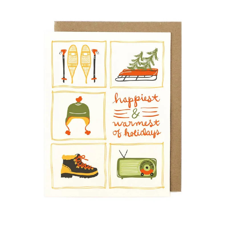 Christmas Snowy Pathways Outdoorsy Holiday Card