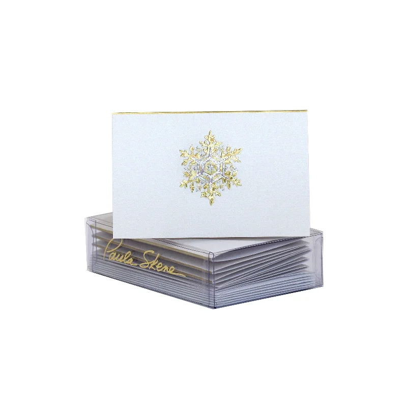 Christmas Garland Snowflake Enclosure Cards, Set of 6