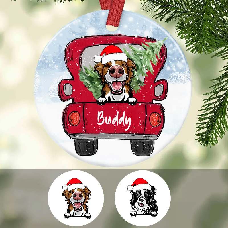 Personalized Border Collie Dog Christmas Ornament SB301 81O34