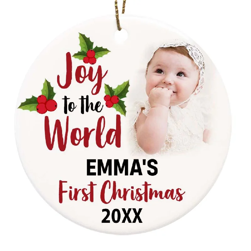 Personalized Christmas Ornaments| My First Christmas Customized Name & Year Baby First Christmas Ornament OMT17-2 Personalized Christmas Ornaments| My First Christmas Customized Name & Year Baby First Christmas Ornament OMT17-2