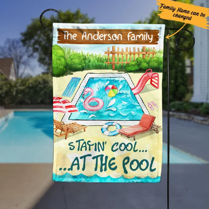 Personalized Pool Garden Flag JN242 87O34
