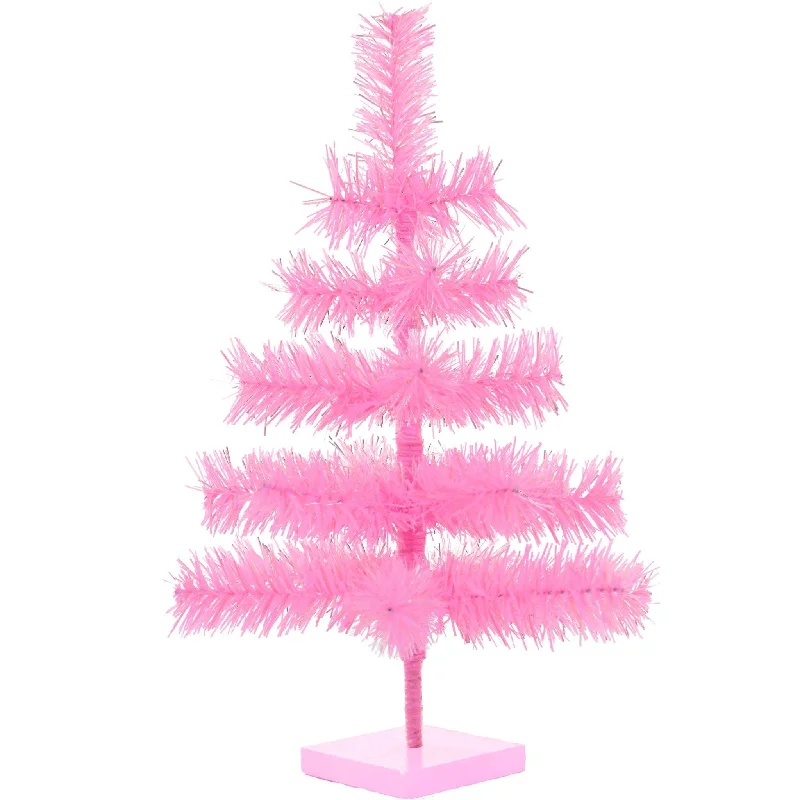 Christmas Sparkling Lights 粉红色金属丝圣诞树